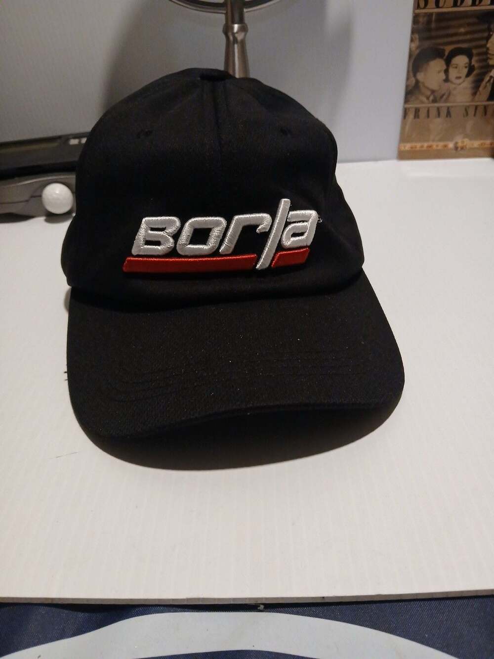 Borla Performance Exhaust Embroidered Logo Black Baseball Cap